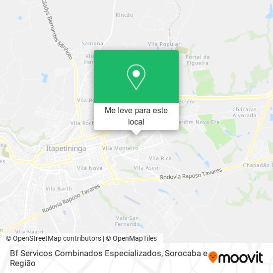 Bf Servicos Combinados Especializados mapa