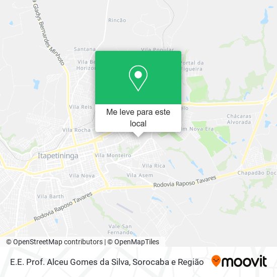E.E. Prof. Alceu Gomes da Silva mapa