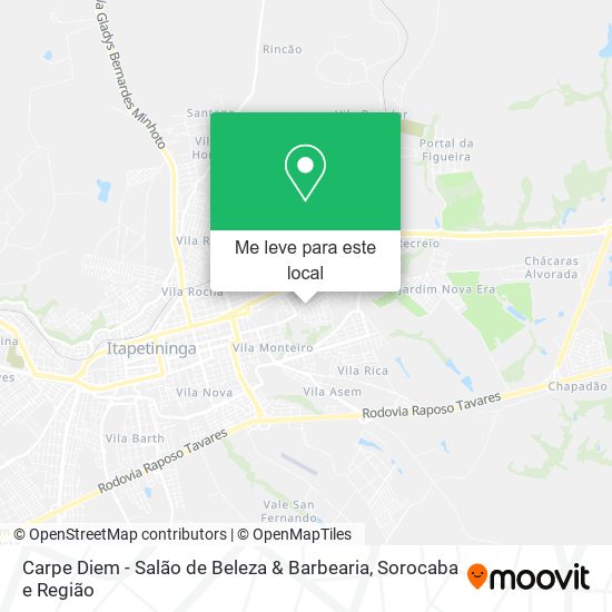 Carpe Diem - Salão de Beleza & Barbearia mapa