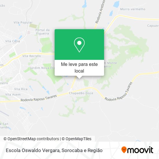 Escola Oswaldo Vergara mapa