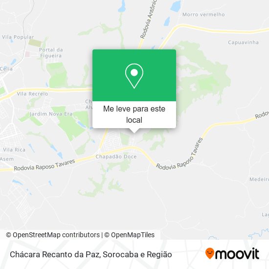 Chácara Recanto da Paz mapa