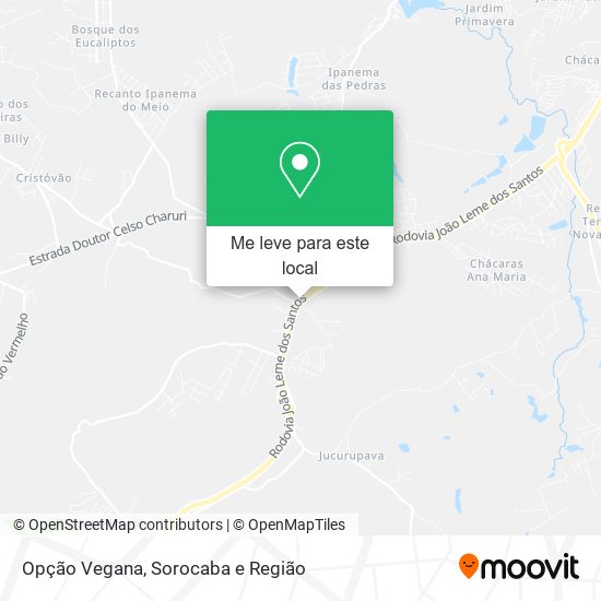 Opção Vegana mapa