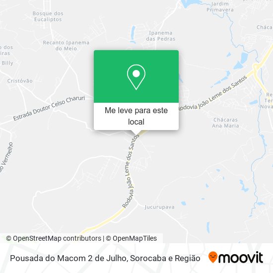 Pousada do Macom 2 de Julho mapa