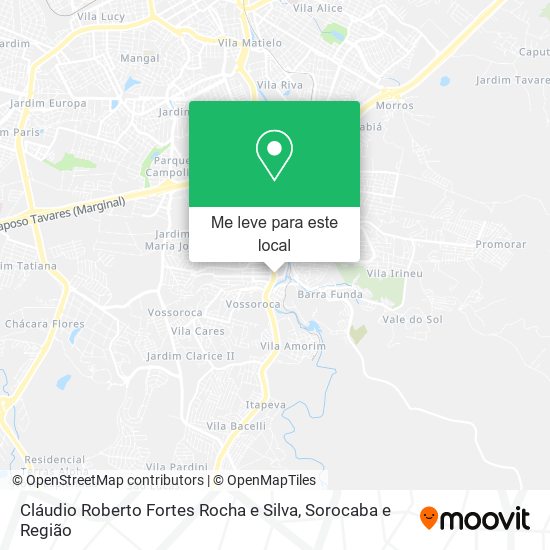 Cláudio Roberto Fortes Rocha e Silva mapa