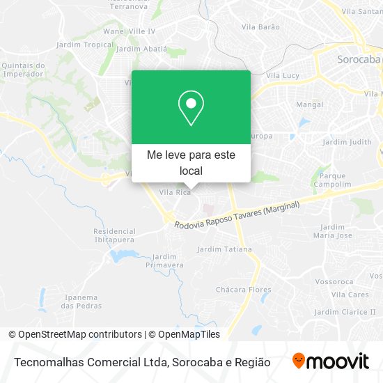 Tecnomalhas Comercial Ltda mapa