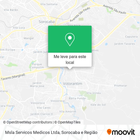 Msla Servicos Medicos Ltda mapa