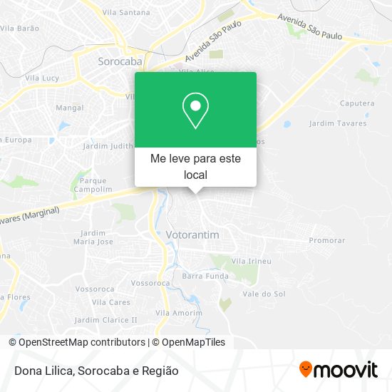 Dona Lilica mapa