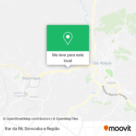 Bar da Rê mapa