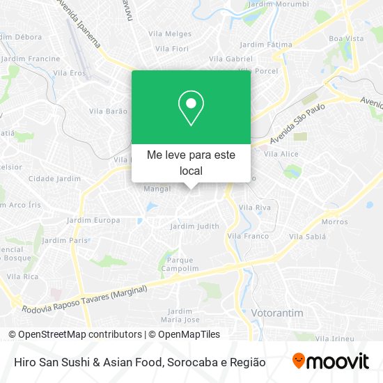 Hiro San Sushi & Asian Food mapa