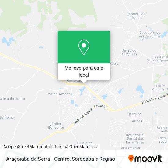 Araçoiaba da Serra - Centro mapa