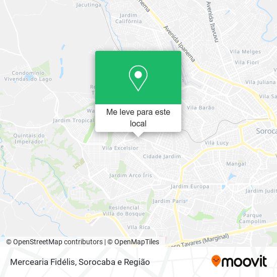 Mercearia Fidélis mapa