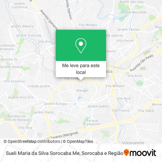 Sueli Maria da Silva Sorocaba Me mapa