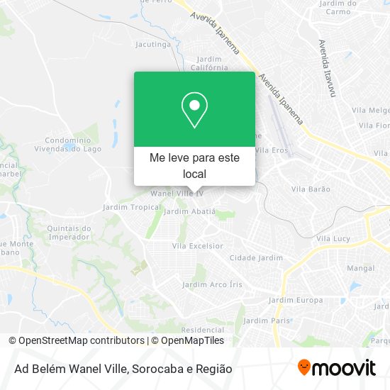 Ad Belém Wanel Ville mapa