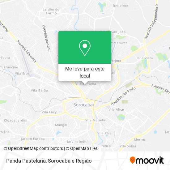 Panda Pastelaria mapa