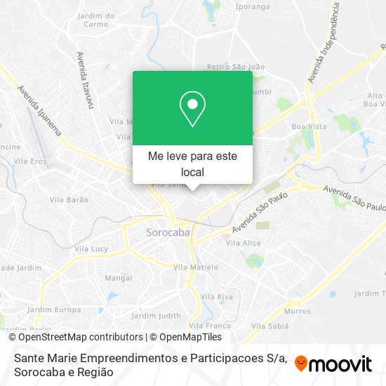 Sante Marie Empreendimentos e Participacoes S / a mapa