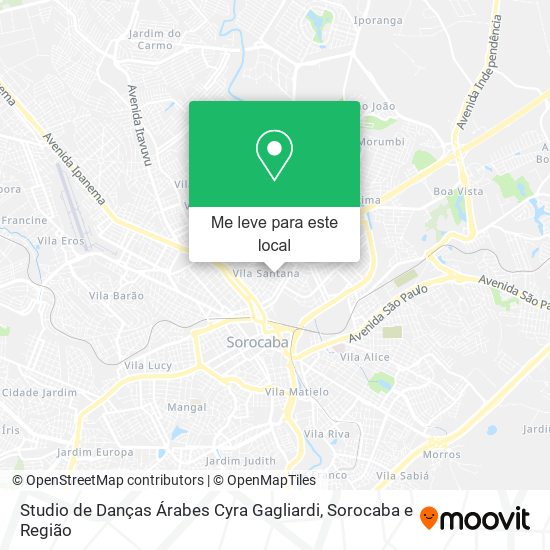 Studio de Danças Árabes Cyra Gagliardi mapa