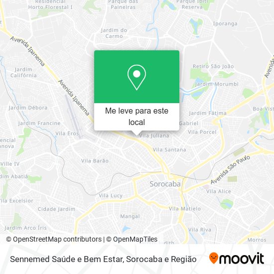Sennemed Saúde e Bem Estar mapa