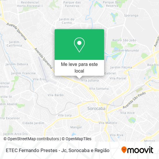 ETEC Fernando Prestes - Jc mapa