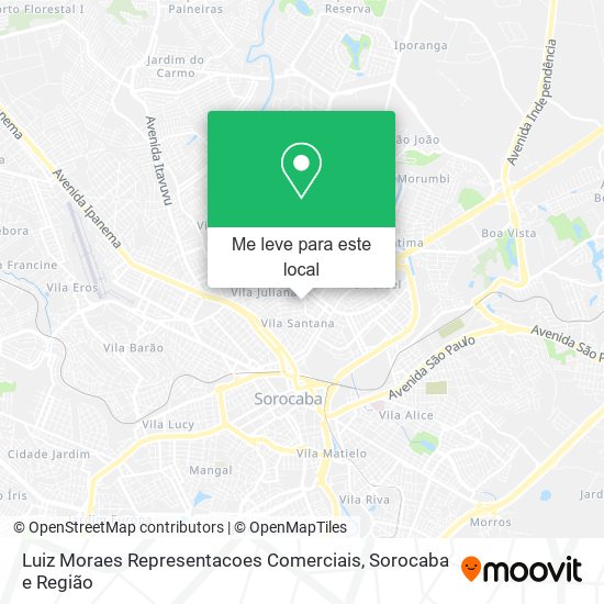 Luiz Moraes Representacoes Comerciais mapa