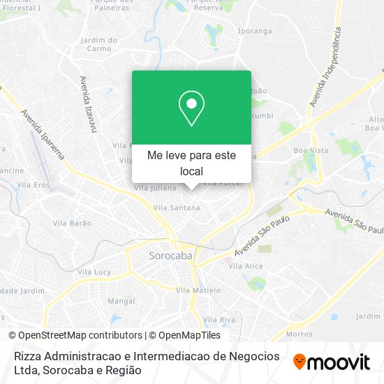 Rizza Administracao e Intermediacao de Negocios Ltda mapa