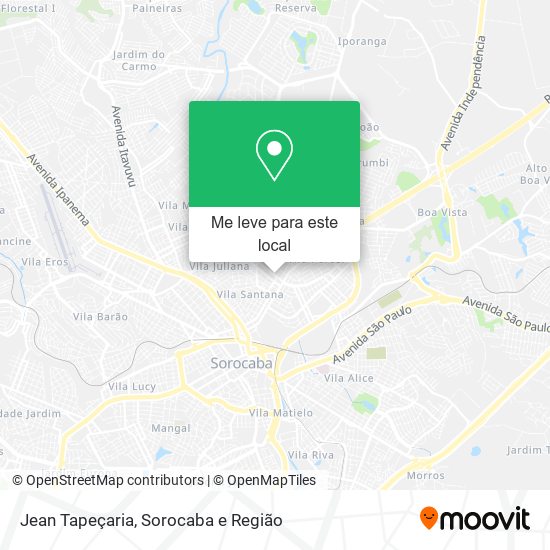 Jean Tapeçaria mapa