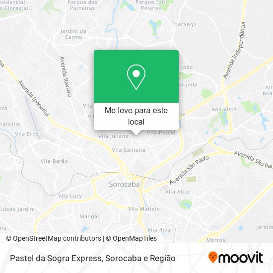 Pastel da Sogra Express mapa