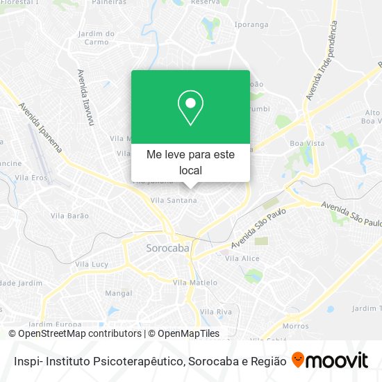Inspi- Instituto Psicoterapêutico mapa