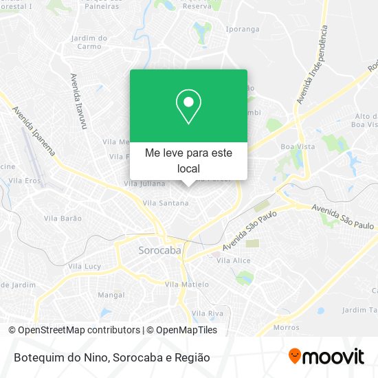 Botequim do Nino mapa