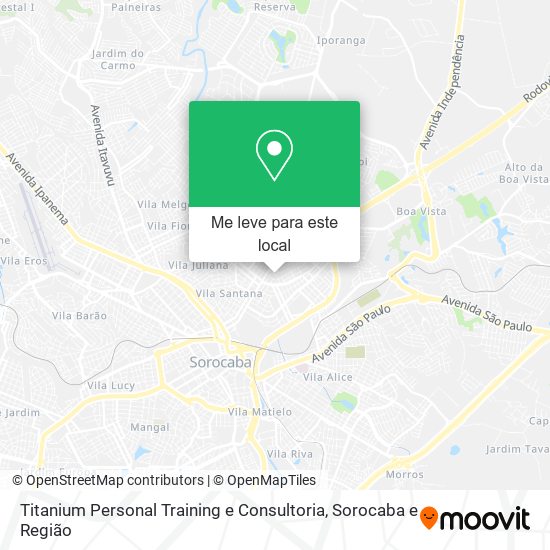 Titanium Personal Training e Consultoria mapa
