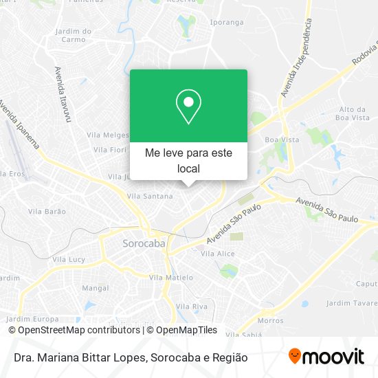 Dra. Mariana Bittar Lopes mapa