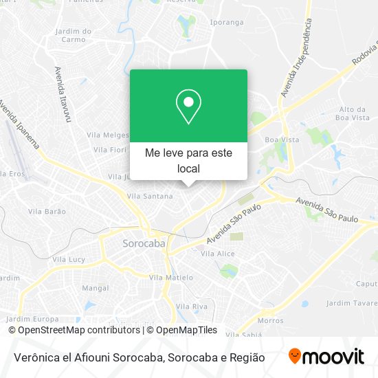 Verônica el Afiouni Sorocaba mapa