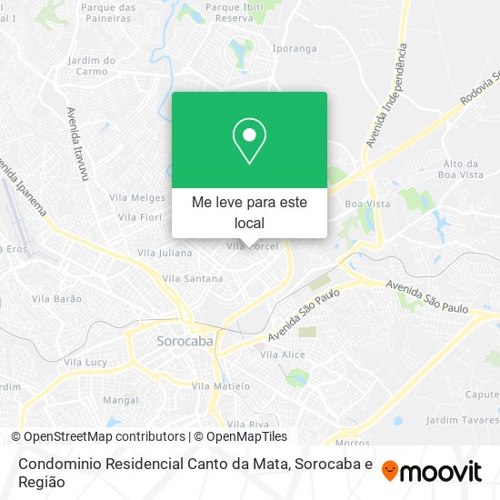 Condominio Residencial Canto da Mata mapa