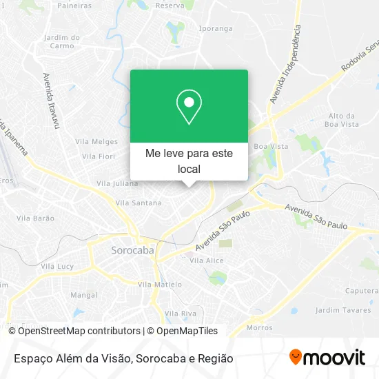 Espaço Além da Visão mapa