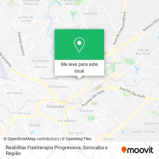 Reabilitar Fisioterapia Progressiva mapa