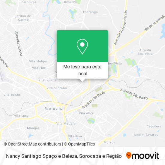 Nancy Santiago Spaço e Beleza mapa