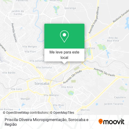 Priscila Oliveira Micropigmentação mapa