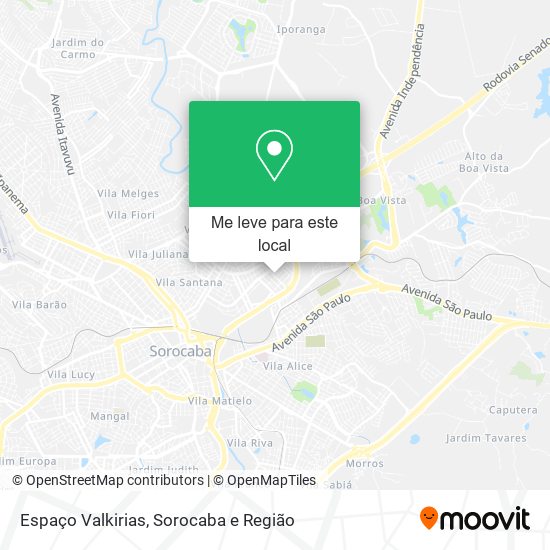 Espaço Valkirias mapa