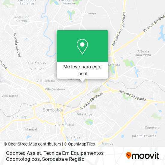 Odontec Assist. Tecnica Em Equipamentos Odontologicos mapa