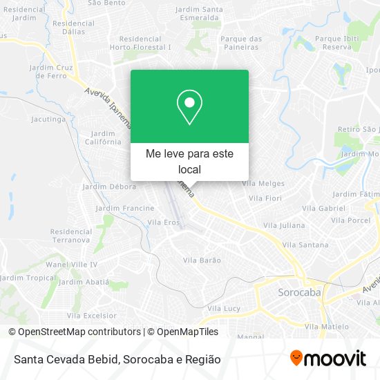 Santa Cevada Bebid mapa