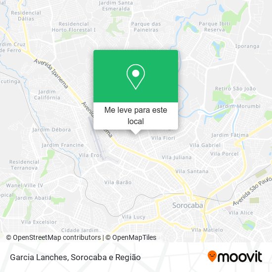 Garcia Lanches mapa