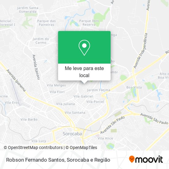 Robson Fernando Santos mapa