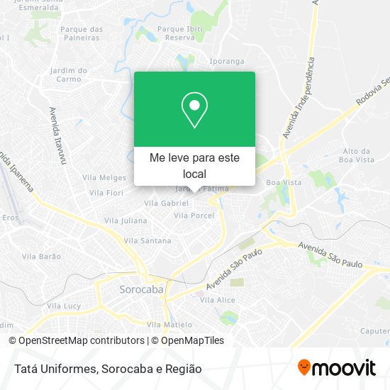 Tatá Uniformes mapa