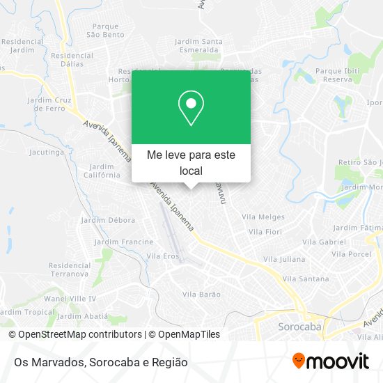Os Marvados mapa