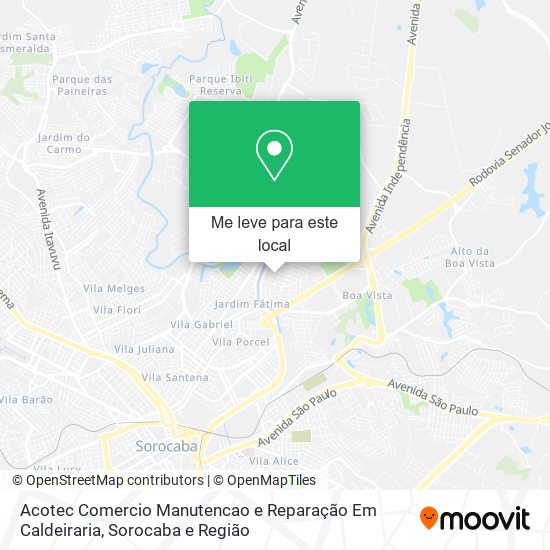 Acotec Comercio Manutencao e Reparação Em Caldeiraria mapa