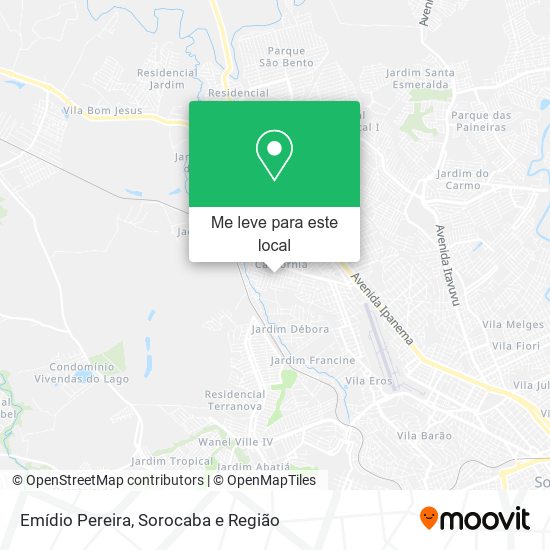 Emídio Pereira mapa