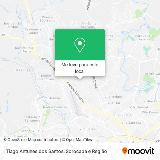 Tiago Antunes dos Santos mapa
