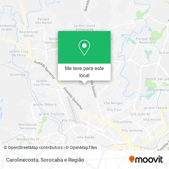 Carolinecosta mapa