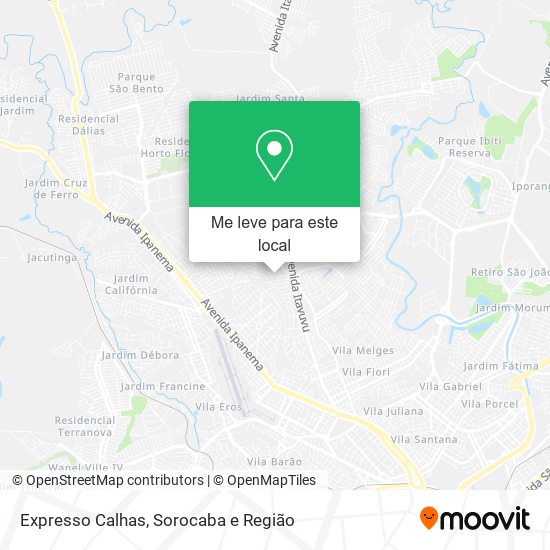 Expresso Calhas mapa