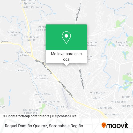 Raquel Damião Queiroz mapa