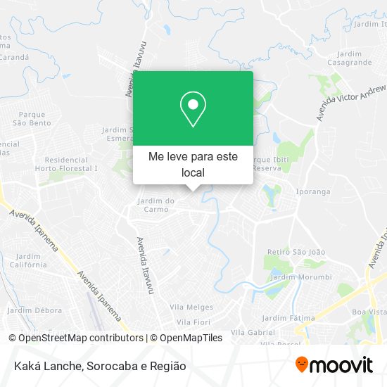 Kaká Lanche mapa